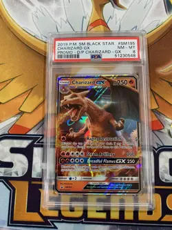 Pokemon Sun & Moon Detective Pikachu SM195 Charizard GX PSA 8 LOW POP INVEST - Image 1