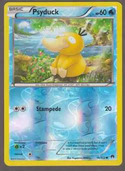 Pokemon Psyduck 16/122 BREAKpoint Reverse Holo 2016 NM - Image 1