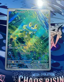 Froakie 088/086 Illustration Rare ME04: Chaos Rising Pokemon Holo NM Full Art! - Image 2