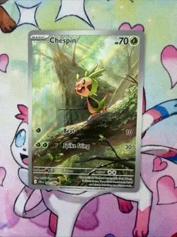 Chespin 087/086 Illustration Rare Pokemon TCG Chaos Rising NM Ready to Ship! - Image 1