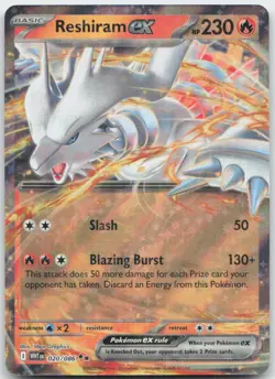 Pokemon: Reshiram ex - SV: White Flare - Double Rare - NM - Image 1