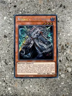 Yugioh TCG Mitsurugi no Mikoto, Aramasa L26D-ENM06 Secret Rare 1st Edition NM-M - Image 1