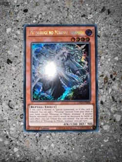 Yugioh TCG Mitsurugi no Mikoto, Aramasa L26D-ENM06 Secret Rare 1st Edition NM-M - Image 3