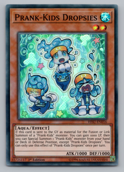 Prank-Kids Dropsies - HISU-EN016 - Super Rare - 1st Edition - Yugioh - Image 1