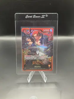 Shanks OP09-001 ONE PIECE Tcg Card Game NM RED Leader - Image 1