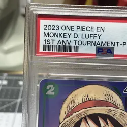 Monkey D. Luffy One Piece Anime 1st Anniversary PSA 10 #037 STAMPED ! - Image 3