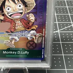 Monkey D. Luffy One Piece Anime 1st Anniversary PSA 10 #037 STAMPED ! - Image 5