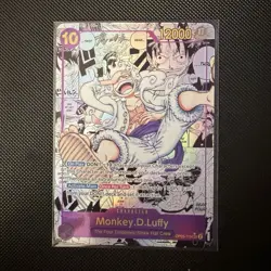 Bandai One Piece CCG Monkey D. Luffy OP05-119 Awakening Manga Rare - Image 1