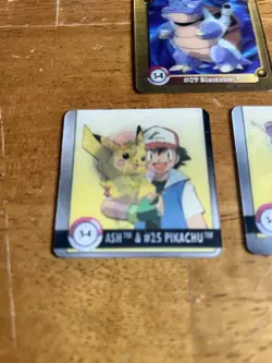 1999 Pokemon Action Flipz Chase Series One 1 S-4 & Premier Edition S-2 & S-4 Ash - Image 2