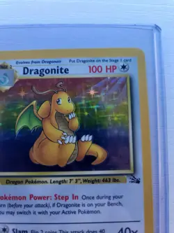 Pokemon TCG Dragonite 4/62 Fossil Holo Rare LP Unlimited Edition - Image 4