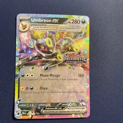 Umbreon ex Prismatic Evolutions Stamp Surprise Box Exclusive Pokemon SV Era - Image 1