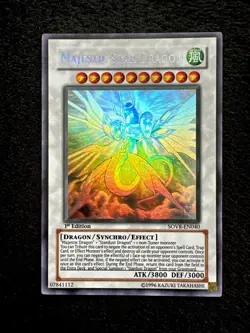 YUGIOH MAJESTIC STAR DRAGON GHOST RARE SOVR-EN040 1 EDITION NM - Image 1