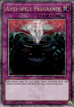 Anti-Spell Fragrance - Quarter Century Secret Rare 1st Ed RA02-EN076 NM YuGiOh - Image 1