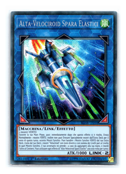 Hi-Speedroid Rubber Band Shooter - BLHR-IT050 - Secret Rare 1st Edition Yugioh I - Image 1