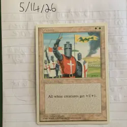 Wizards of the Coast MTG Crusade Enchantment White 4th Ed English 1995 - Image 1