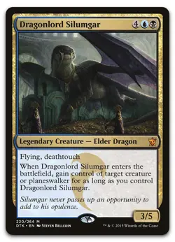 Dragonlord Silumgar #220 (LP) Dragons of Tarkir DTK Magic MTG - Image 1