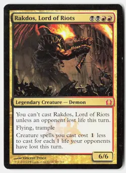 Rakdos, Lord of Riots 187 Mythic Return to Ravnica Magic: The Gathering LP - Image 1
