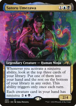 Satoru Umezawa NonFoil Kamigawa: Neon Dynasty 493 NM MTG - Image 1