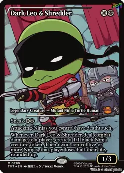 Dark Leo & Shredder (Showcase) [TMT - 289] - NM [Foil] TCG MTG - Image 1