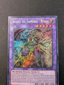 Secret Six Samurai - Rihan SPWA-EN006 Secret Rare 1st Edition LP - Image 2
