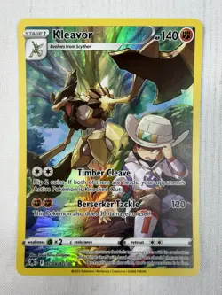 Kleavor TG08/TG30 Swsh10: Astral Radiance Trainer Gallery Holo Pokemon Card NM - Image 1