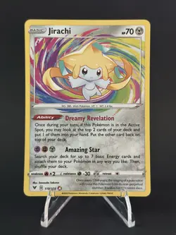 Jirachi 119/185 Swsh04: Vivid Voltage Amazing Rare Holo - Pokemon TCG - Image 1