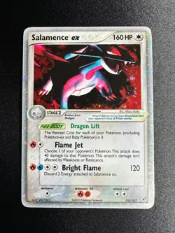 Salamence ex 103/107 ex Deoxys POKEMON 2005 *CREASE* - Image 1