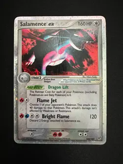 Salamence ex 103/107 ex Deoxys POKEMON 2005 *CREASE* - Image 3