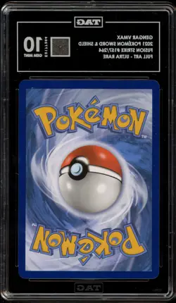 Pokemon Gengar VMAX Fusion Strike Full Art #157 TAG 10 Gem Mint - Image 2