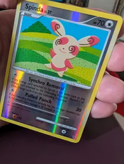 Pokemon SPINDA 46/147 Reverse Holo (2009 Supreme Victors) LP/Light Play - Image 2