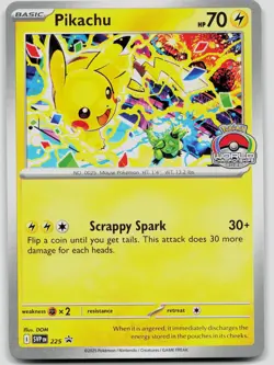 Pikachu (World Championship 2025) 225 Scarlet & Violet Promo Pokemon NM - Image 1