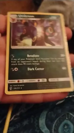 Umbreon 120/214 Cosmos Holo SM Lost Thunder Pokemon Holo Foil Rare Nice! - Image 2