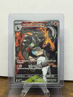 Pokemon TCG Destined Rivals Team Rocket's Houndoom 191/182 Illustration Rare - Image 1