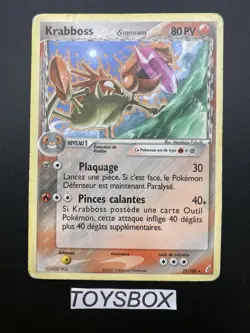Carte Pokemon Krabboss Rare 22/100 / Bloc EX Gardiens De Cristal / Played FR - Image 2