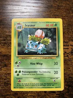 Pokemon TCG Ivysaur Base Set 30/102 Regular Unlimited Uncommon - Image 1