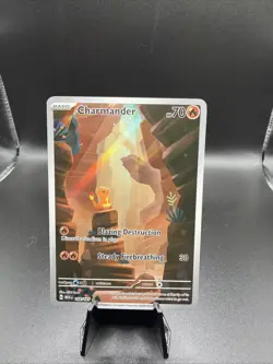 Pokemon TCG Charmander Scarlet & Violet 168/165 NM Condition - Image 1