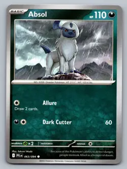 Pokemon TCG ME02: Phantasmal Flames Absol 063/094 - Image 1
