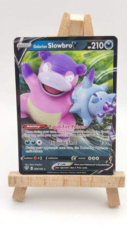 Pokemon TCG Galarian Slowbro V 099/189 Darkness Ablaze - Image 1