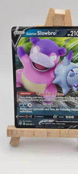 Pokemon TCG Galarian Slowbro V 099/189 Darkness Ablaze - Image 2