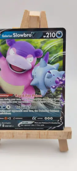 Pokemon TCG Galarian Slowbro V 099/189 Darkness Ablaze - Image 3