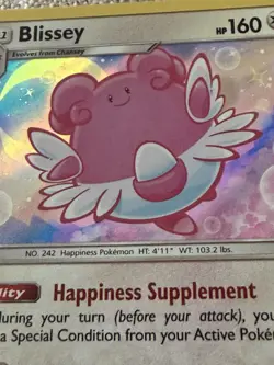 Blissey 153/214 Cosmos Holo Rare - 2018 Pokemon Lost Thunder LP - Image 4