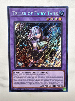 Yugioh! Teller of Fairy Tails BLZD-EN034 Secret Rare 1st Ed NM. Top Loaded. - Image 1