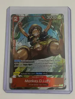 One Piece Monkey.D.Luffy Alt Art OP06-013 Wings of the Captain Foil English - Image 1