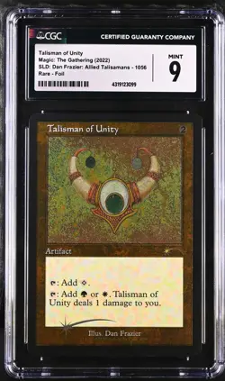 TALISMAN OF UNITY Secret Lair Foil Etched Rare CGC 9 MTG [Nostalgium] - Image 1