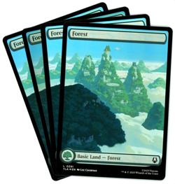 x4 Forest (Foil) Full Art - 0291 - Avatar: The Last Airbender TLA - MTG - NM/M - Image 1