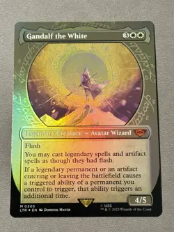 MTG Gandalf the White SHOWCASE FOIL Lord of the Rings LTR NM - Image 1