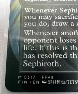 Sephiroth, Fabled SOLDIER (Borderless) (0317) Final Fantasy NM - Image 5
