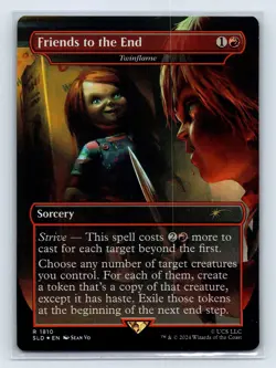 MTG Magic The Gathering Secret Lair Chucky Borderless Foil Friends to the End - Image 1