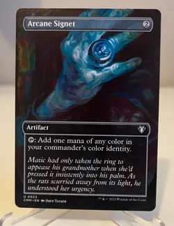 Magic MTG - Arcane Signet *Borderless* Commander Masters Near Mint & Un-Played - Image 1