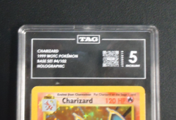 1999 POKEMON Charizard 4/102 Base Set WOTC Holo TAG EXCELLENT 5 - Image 3